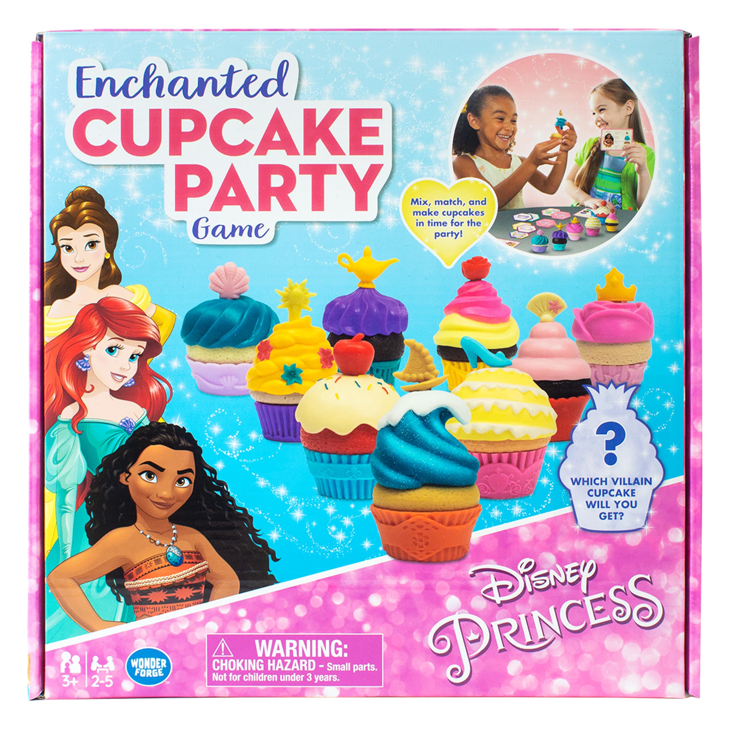 Wonder Forge Disney Princess Enchanted Cupcake Party Game family-friendly setup for shared fun.