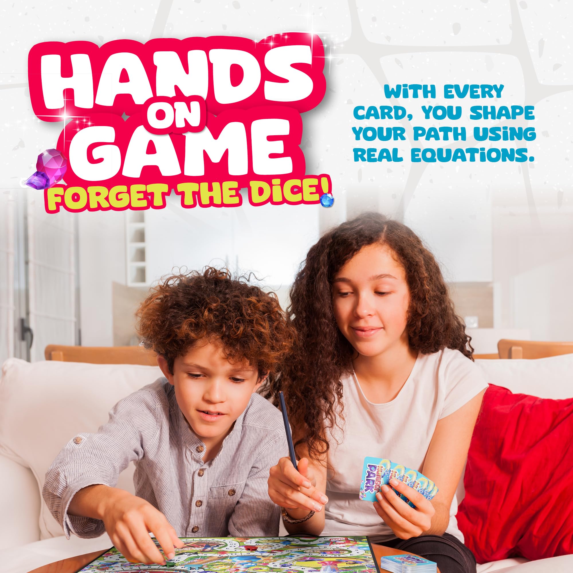 WONDER IT Number Park vibrant game board boosts number sense during play.