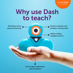 Wonder Workshop Dash app learning with Blockly, Wonder, and Path.