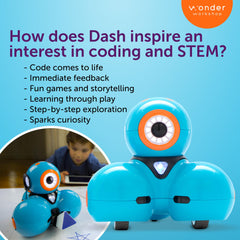 Wonder Workshop Dash battery life lasts up to five hours.
