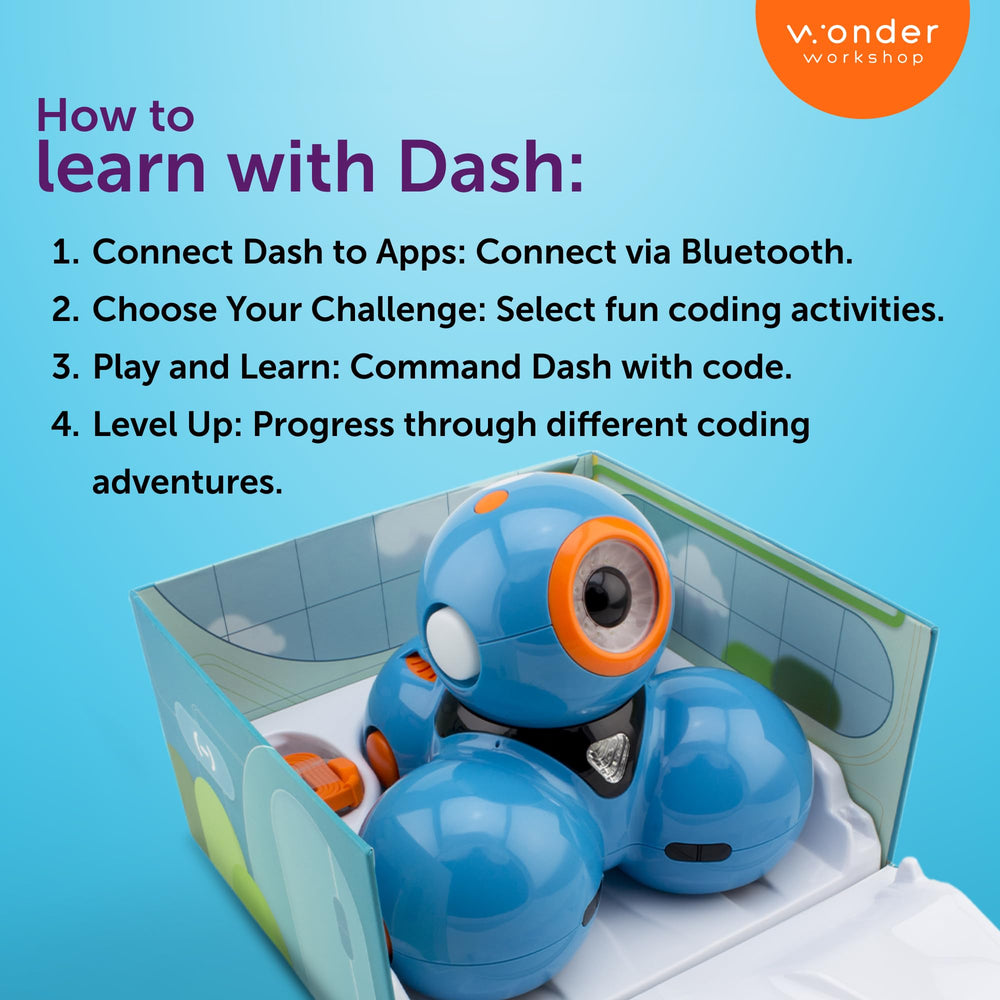 Wonder Workshop Dash responds to voice commands in real time.