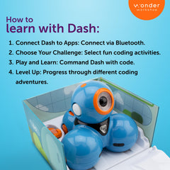 Wonder Workshop Dash responds to voice commands in real time.