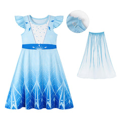 Puffy sleeves and bright hues create a photo-ready princess look