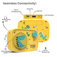 WonderBuddy Birthday Gift packaging signals a lasting screen-free storytelling companion.