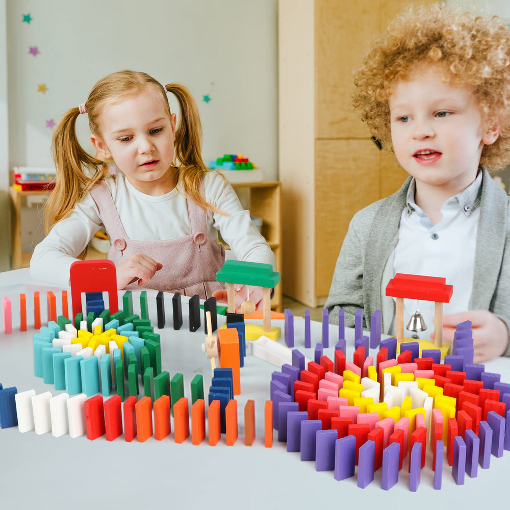 Wondertoys 11 extra wooden blocks for creative expansion during play.
