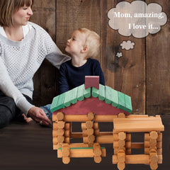 Wondertoys farm house construction play highlights open-ended building and spatial skills development.