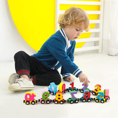 Wondertoys number train car 1 with bright color for engaging play