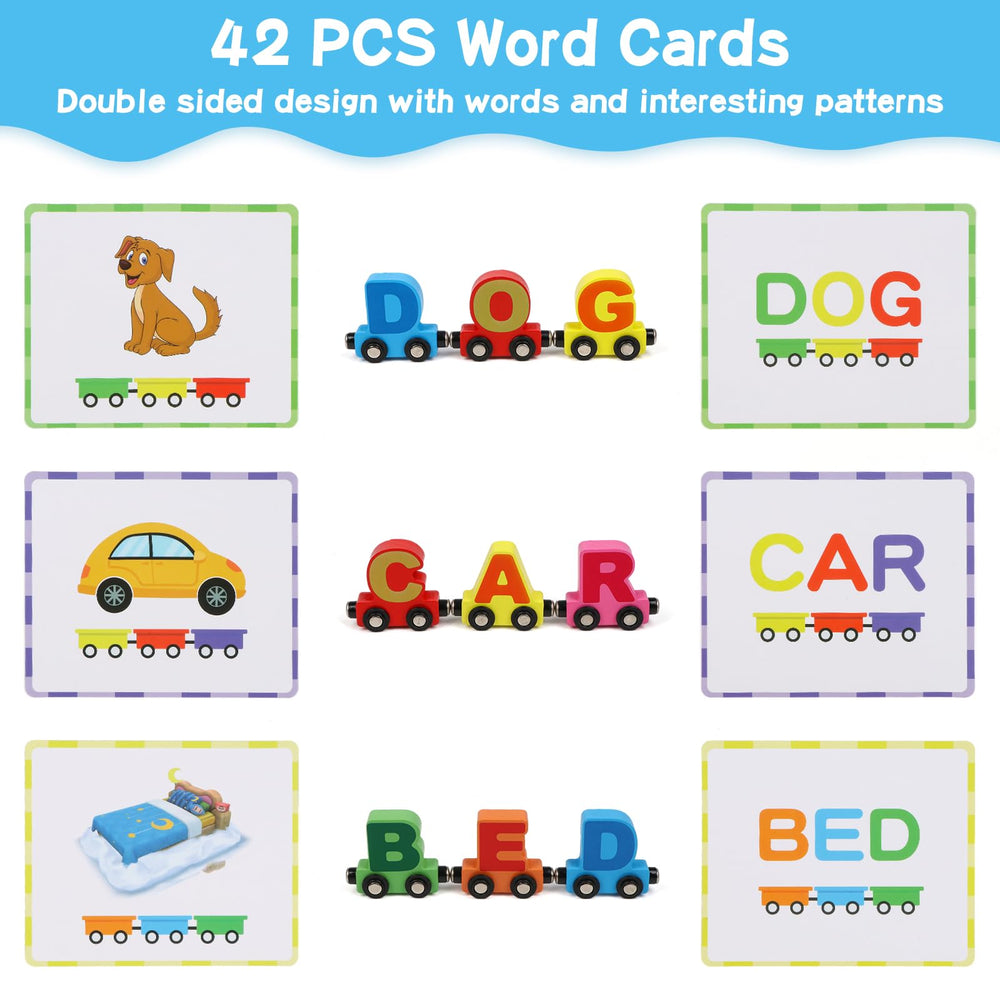 Wondertoys letters car with bright letters supports early recognition during play