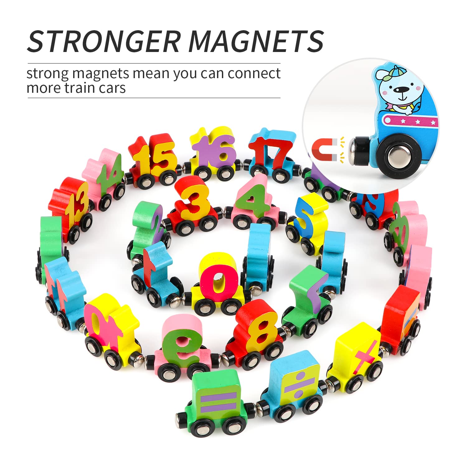 Wondertoys calculation symbols support basic math concepts during pretend play.