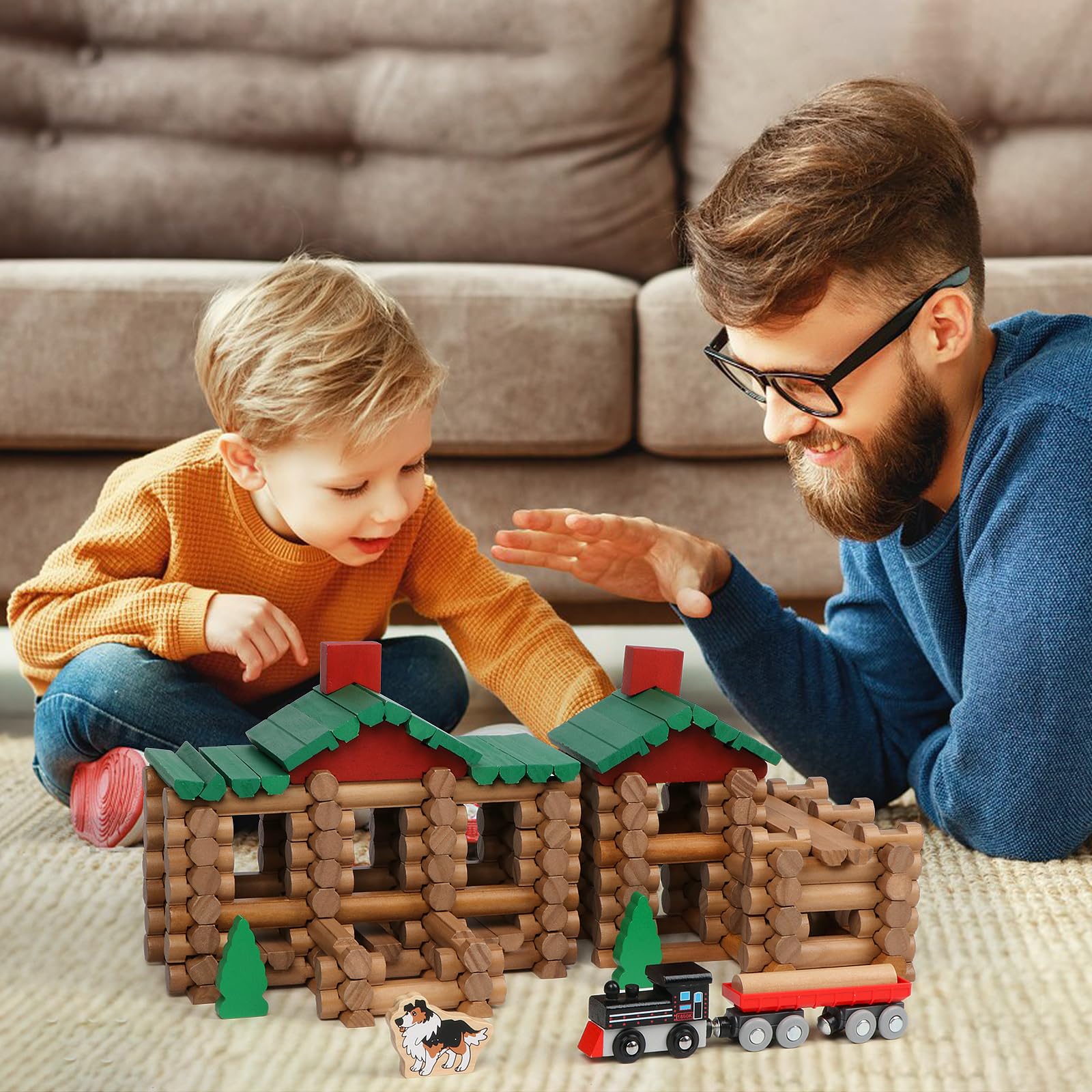 Safe, high-quality wood with non-toxic finishes ensures calm, tactile play sessions.