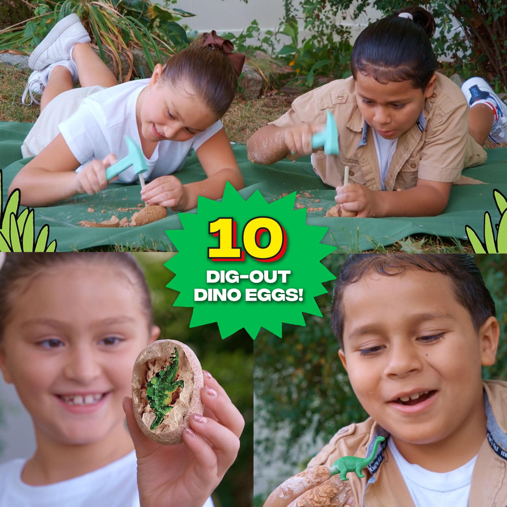WONDERY KIDS dino diorama assembly invites creative display of excavated figures
