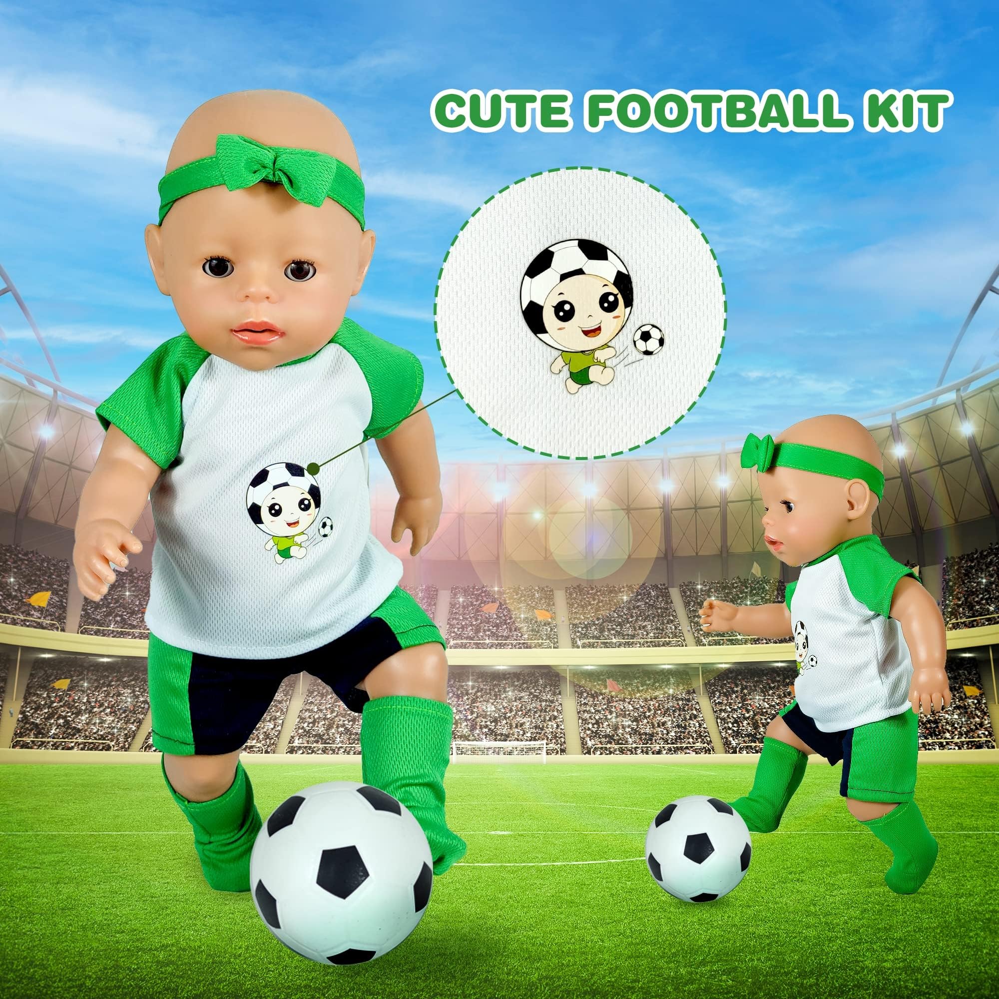 WONDOLL ten-set doll clothes pack supports daily dress-up fun.