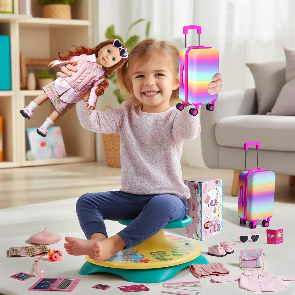 WONDOLL 27-piece set ready for 18-inch doll adventures