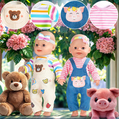 WONDOLL 43 cm newborn compatible outfits for gentle, easy changes.