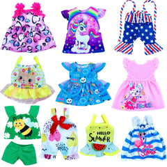 WONDOLL Alive 12in doll clothes front view with vibrant outfits for imaginative play