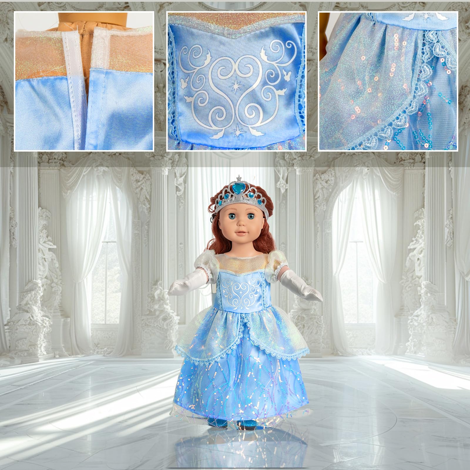 WONDOLL dresses made from soft, durable fabric with lasting sparkle.