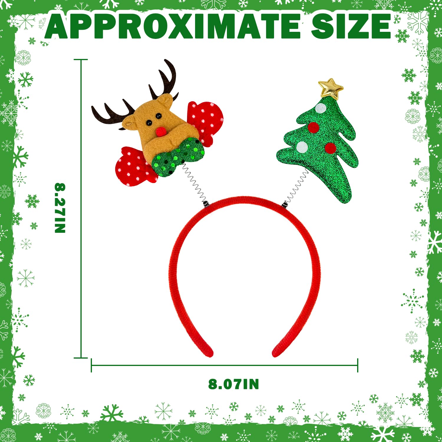 Wondrus Christmas headbands bulk tree topper style, perfect for party favors.