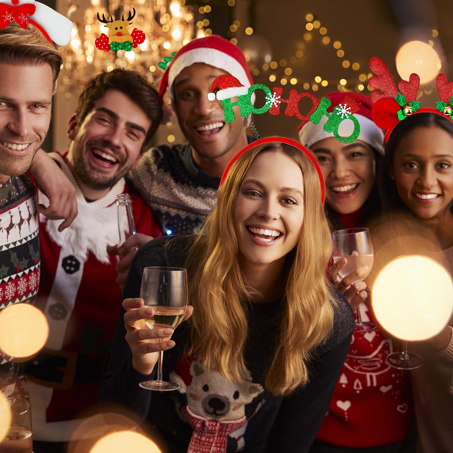 Wondrus HO HO HO headband sparks classic holiday cheer for events.