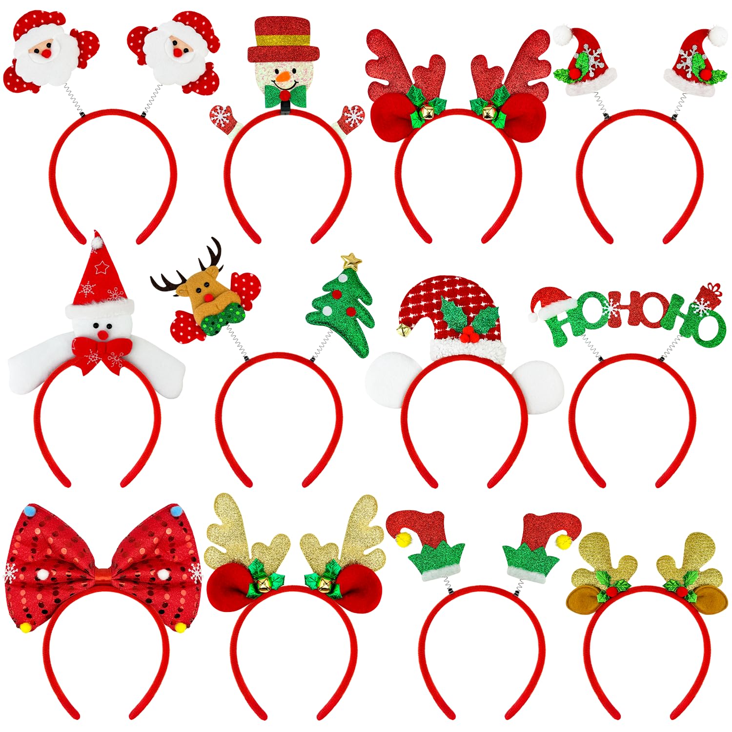 Wondrus Christmas headbands offer varied styles for festive outfits and photo booth moments.