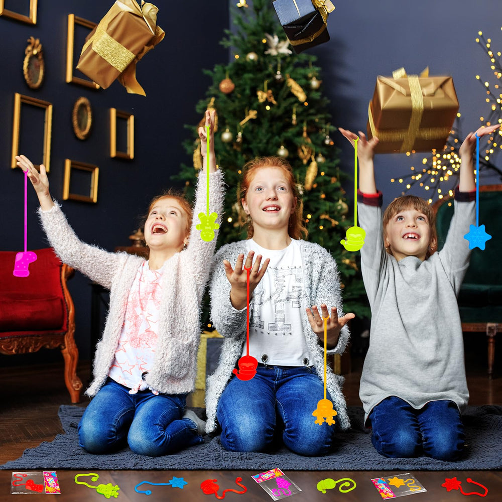Wondrus snowflakes sticky hands promote playful activity during holiday events.