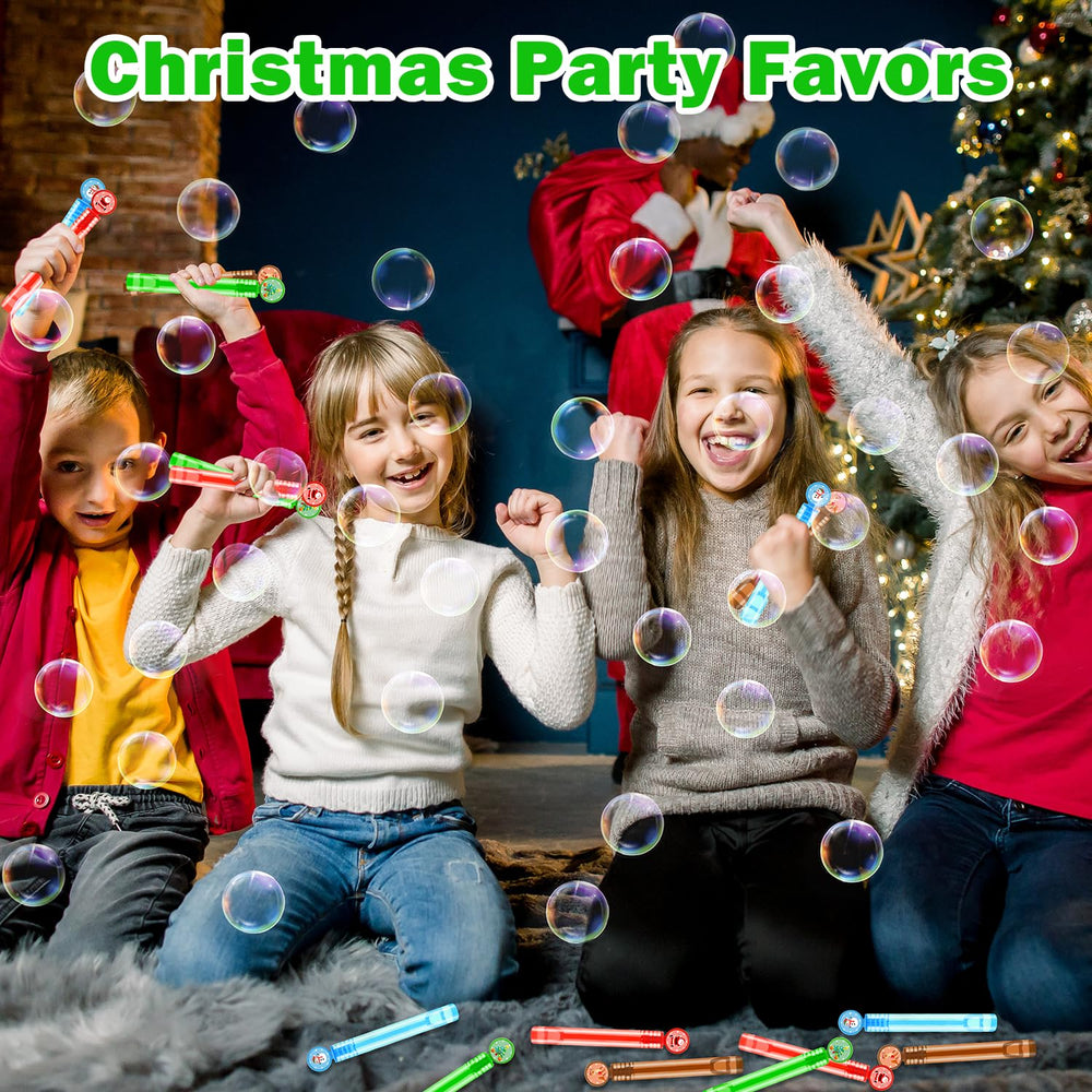 Wondrus Santa design bubble wand, ideal for stocking stuffers and holiday cheer.
