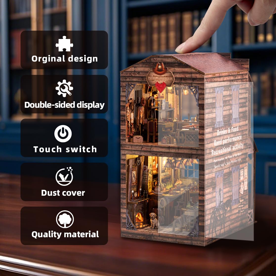 Wondyland Book Nook LED lighting offers warm ambiance for evening displays