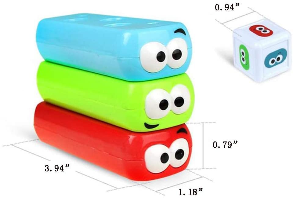 wonuu Cartoon Animal Faces blocks: vivid colors invite hands-on exploration.