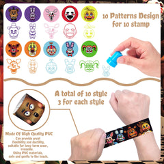 WOOACME Five Nights themed party kit layout inspires cohesive decor.