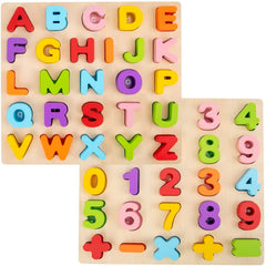 WOOD CITY Alphabet Puzzle letters enhances recognition and early spelling through hands-on play