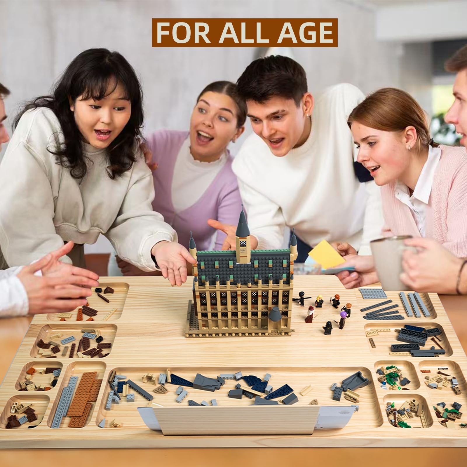WOOD CITY baseplate table makes a thoughtful gift for builders of all ages.
