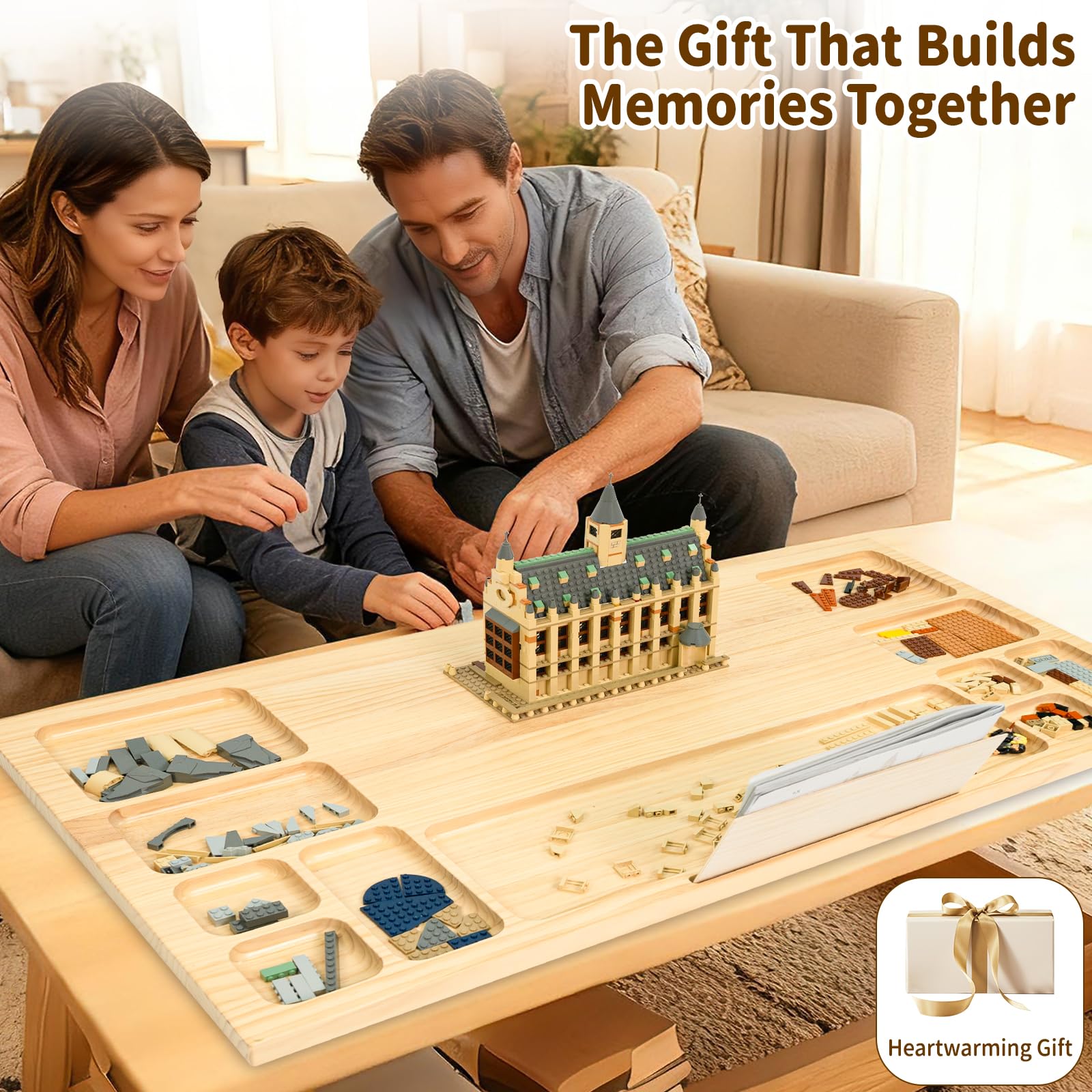 Wood City Building Baseplate Table makes a thoughtful gift for builders.