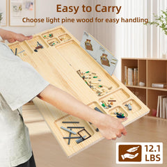 WOOD CITY baseplate table packaging upgraded to prevent breakage during shipping.