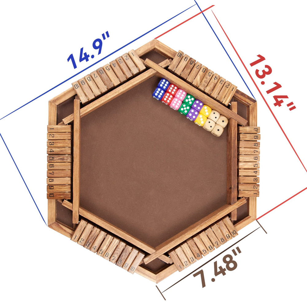 WOOD CITY Shut The Box packaging presents a gift-ready design.