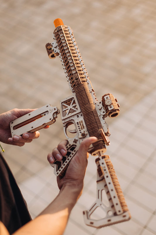 Wood Trick AR-T fuse element reveals inner mechanism during assembly.