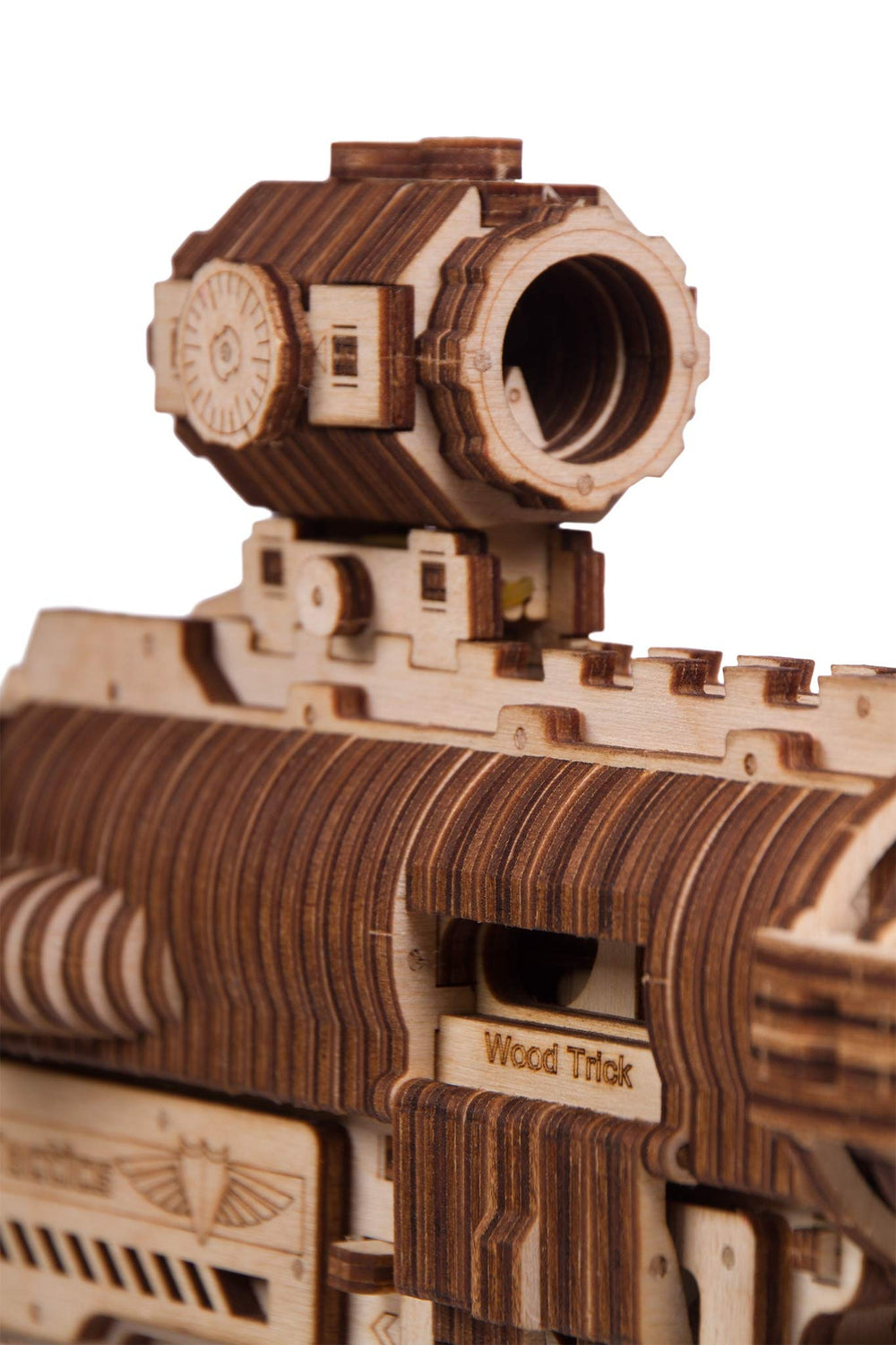 Wood Trick AR-T safe wooden bullets offer fun, low-risk target practice.