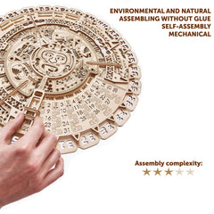 Wood Trick Mayan calendar example-assembly emphasizes hands-on problem solving.