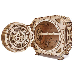 Wood Trick Safe wooden model kit ready to assemble, decorative storage box.