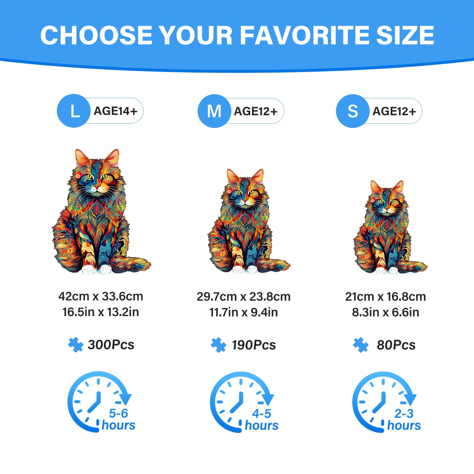 WOODBESTS Maine Coon puzzle finished piece doubles as charming wall decor