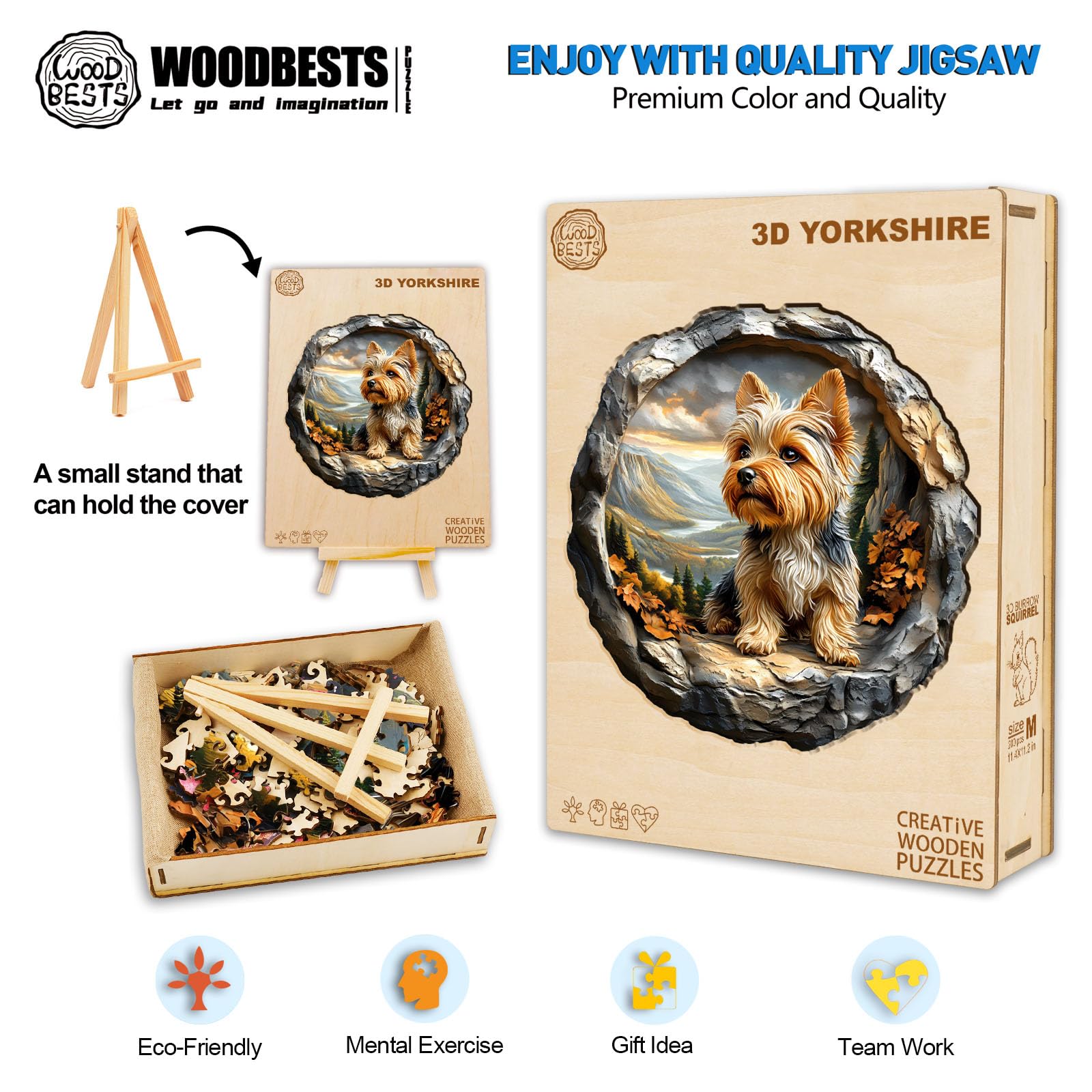 WOODBESTS 3mm natural wood pieces with precise cuts for snug fits