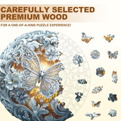 WOODBESTS Celestial Wings close-up showing laser-cut edges for safe handling