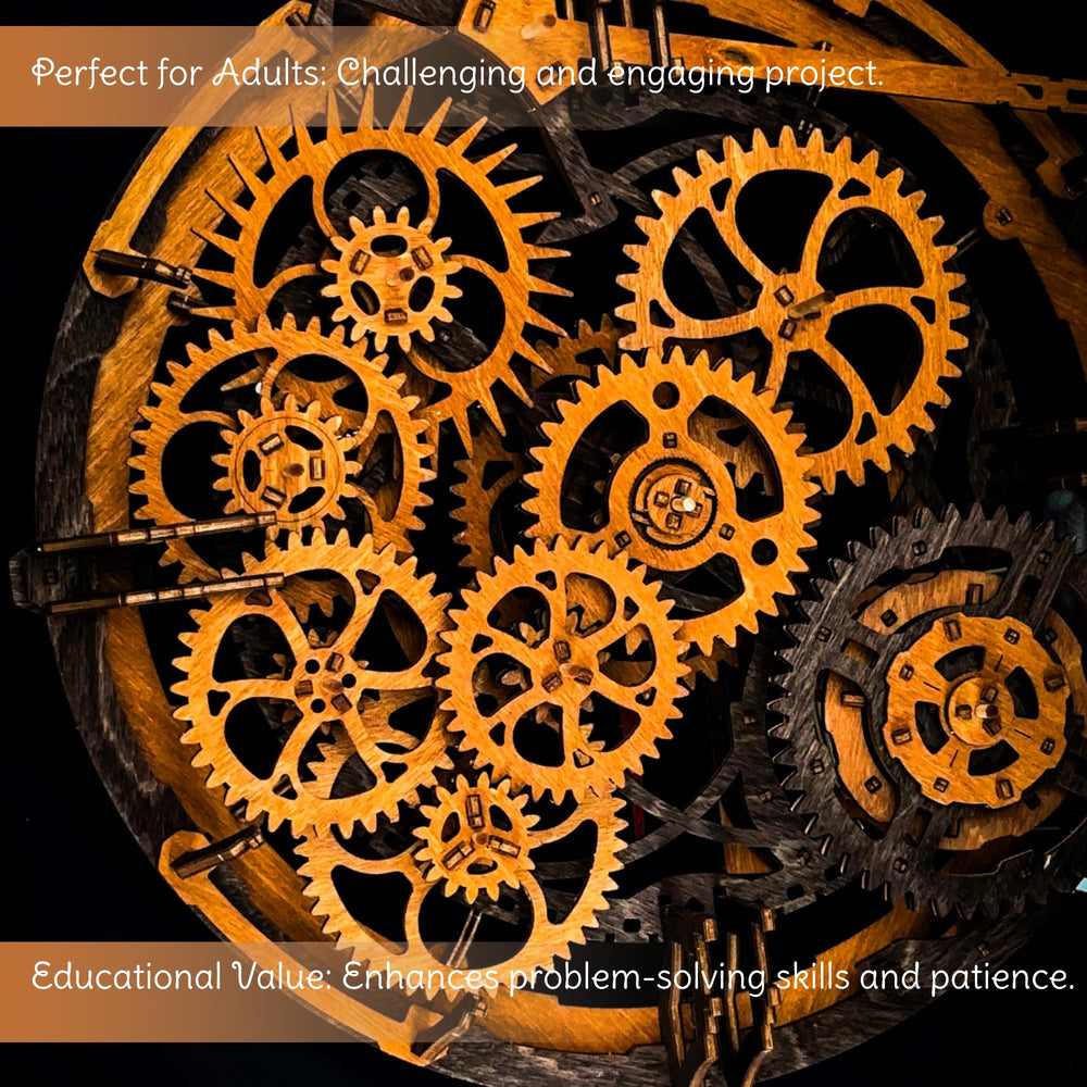 WOODEN.CITY DIY clock mechanism demonstrates precise engineering
