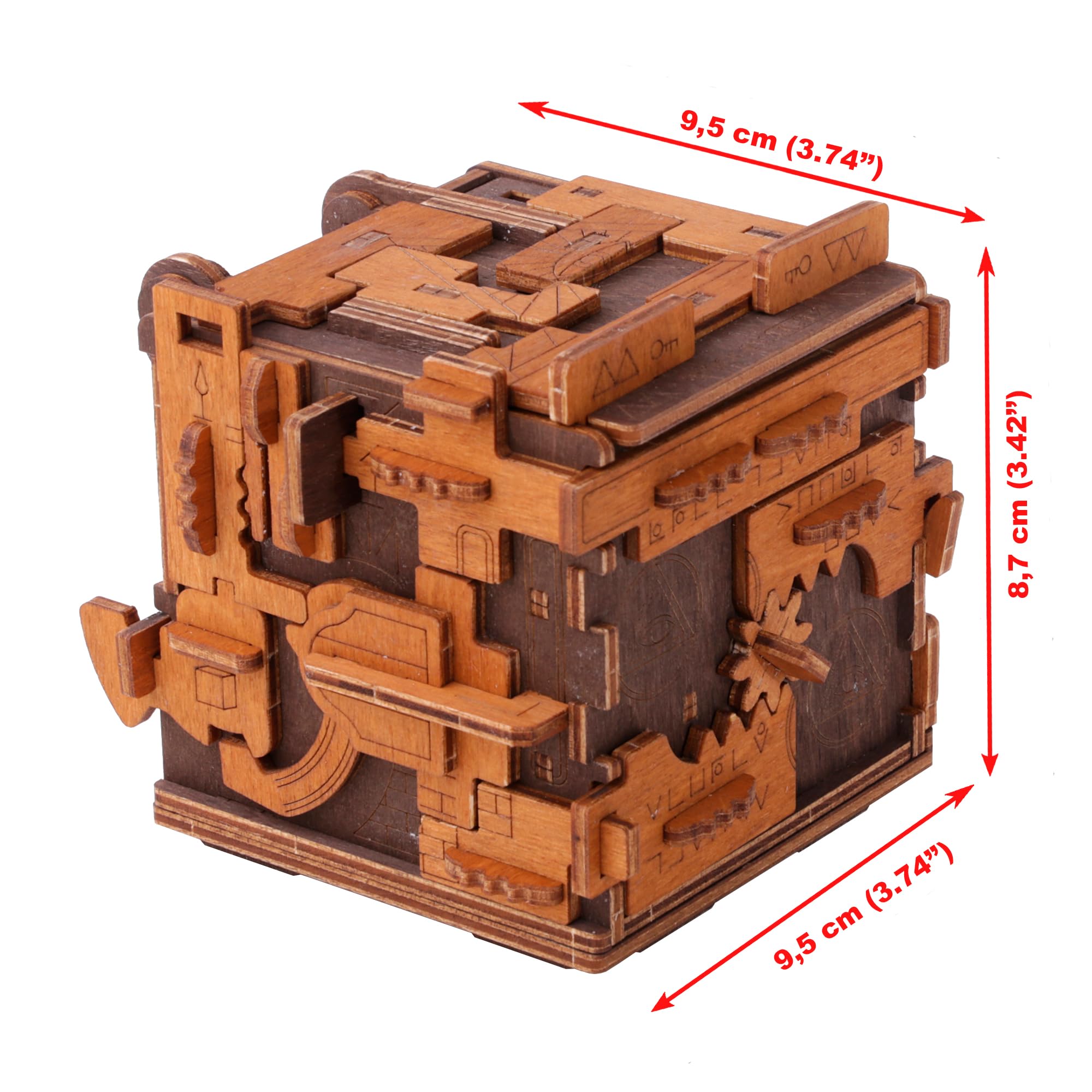WOODEN.CITY Escape Room Puzzle Box decorative display with hidden treasure spot