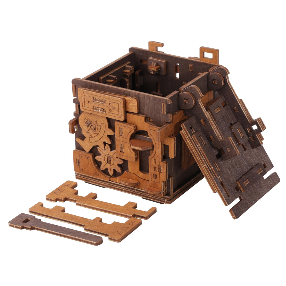 WOODEN.CITY Escape Room Puzzle Box secret mechanism ready to solve