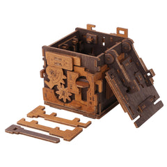 WOODEN.CITY Escape Room Puzzle Box secret mechanism ready to solve