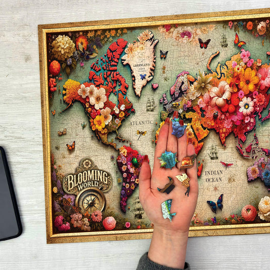 WOODEN.CITY Flower-shaped pieces highlight unique discovery during puzzling sessions