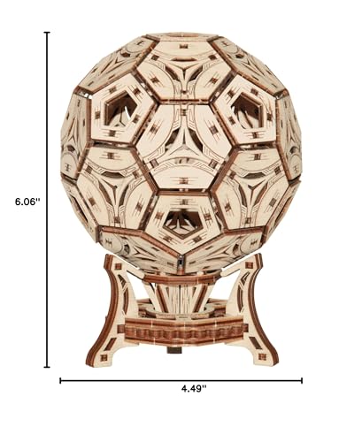 Wooden.City Football Cup sits on a desk as décor and storage.