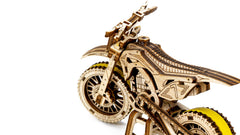 WOODEN.CITY Motocross 3D Puzzle exceptional-detail model for display and hobbyists.
