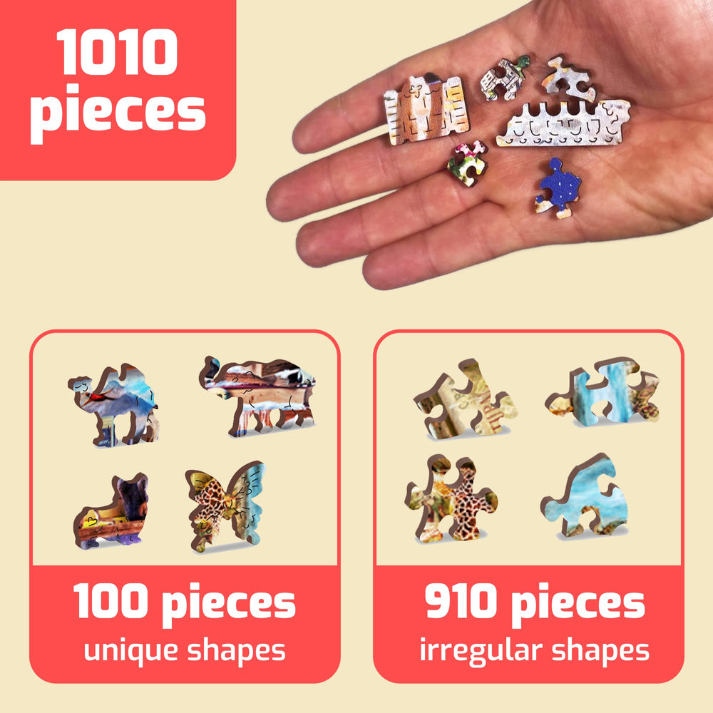 Wooden.City Puzzle assembly experience fosters focus and mindful engagement