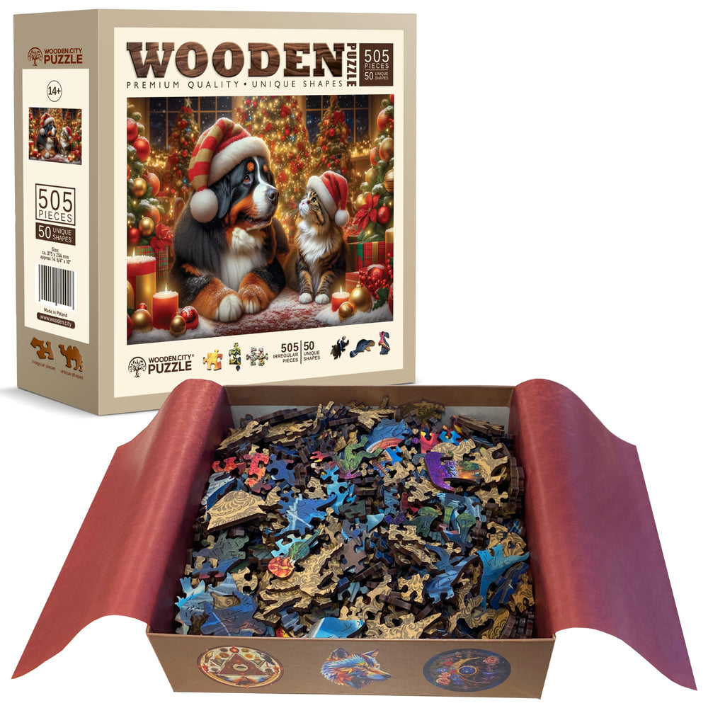WOODEN.CITY puzzle can be framed as a unique Christmas décor piece