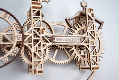 WOODEN.CITY wall clock mounted on wall as decor.